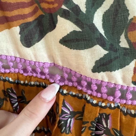 Farm Rio Anika Botanical Ruffled Mini Dress - Picture 7 of 7